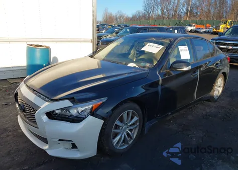 2015 Infiniti Q50 Premium from USA, damaged, VIN JN1BV7AP2FM343055